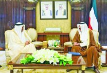 صورة النواف استقبل وزيري الخارجية والمالية في البحرين