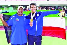 صورة خان يمنح الكويت ذهبية في بطولة آسيا لشباب القوى