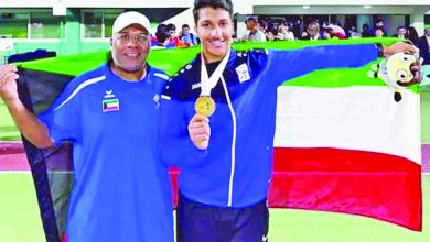 صورة خان يمنح الكويت ذهبية في بطولة آسيا لشباب القوى