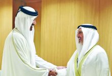 صورة أمير قطر استقبل ممثل الأمير وزير الخارجية رئيس وفد الكويت لمؤتمر (البلدان الأقل نموا) المنعقد بالدوحة